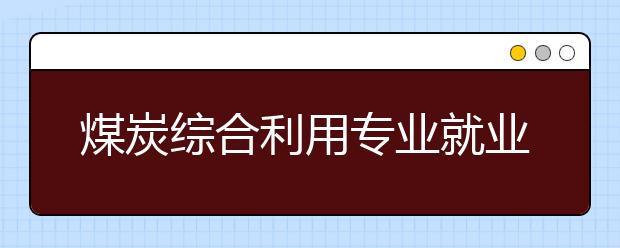 煤炭綜合利用專業(yè)就業(yè)方向有哪些？