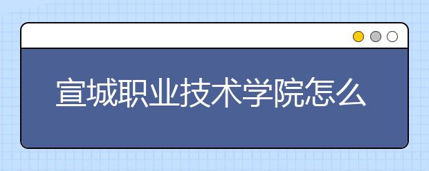 宣城職業(yè)技術(shù)學院怎么樣、好不好