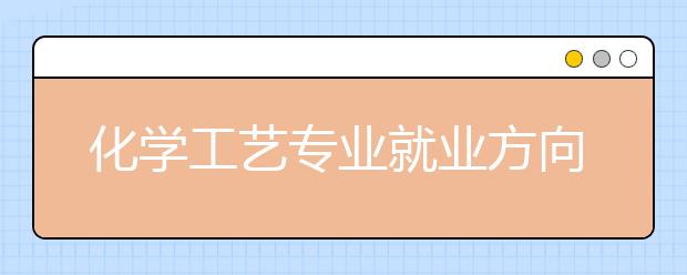 化學(xué)工藝專業(yè)就業(yè)方向有哪些？