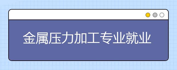 金屬壓力加工專業(yè)就業(yè)方向有哪些？