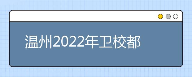 溫州2022年衛(wèi)校都有哪些專(zhuān)業(yè)好