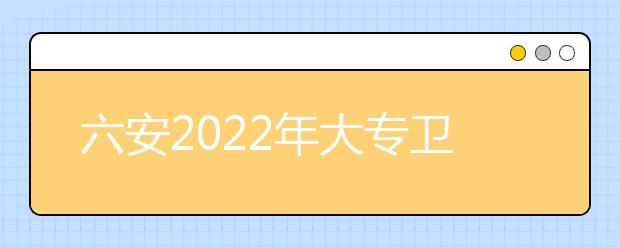 六安2022年大专卫校有哪些