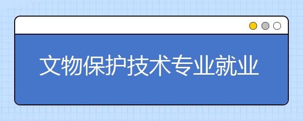 文物保护技术专业就业方向有哪些？