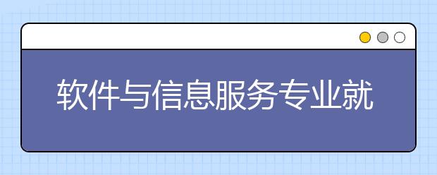 軟件與信息服務(wù)專業(yè)就業(yè)方向有哪些？