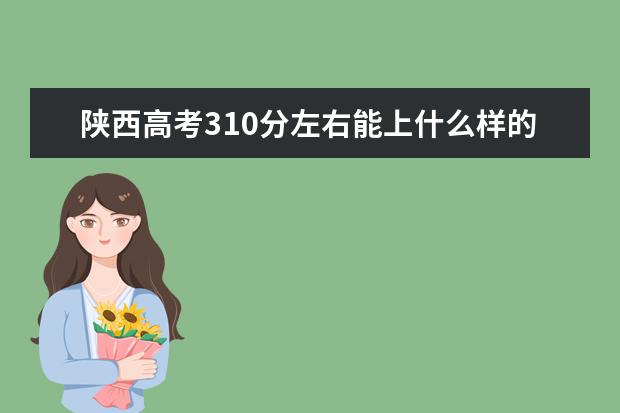 陜西高考310分左右能上什么樣的大學(xué)