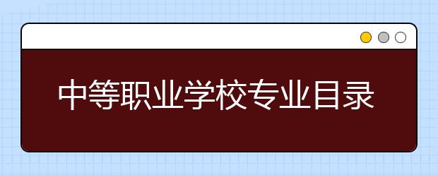 中等職業(yè)學校專業(yè)目錄新增46個專業(yè)（附目錄）