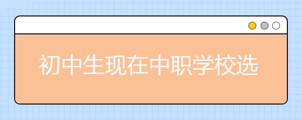 初中生现在中职学校选什么专业好？