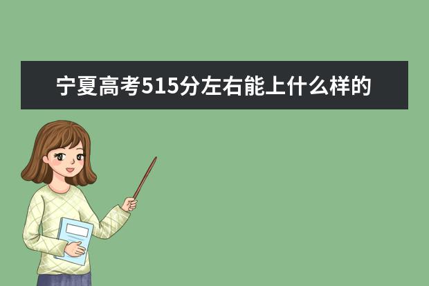 寧夏高考515分左右能上什么樣的大學