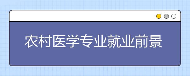 農(nóng)村醫(yī)學(xué)專業(yè)就業(yè)前景分析