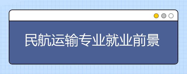 民航運(yùn)輸專業(yè)就業(yè)前景分析