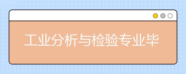 工業(yè)分析與檢驗(yàn)專業(yè)畢業(yè)出來干什么？