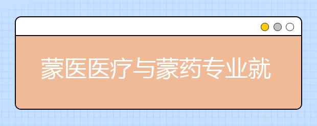 蒙医医疗与蒙药专业就业方向有哪些？