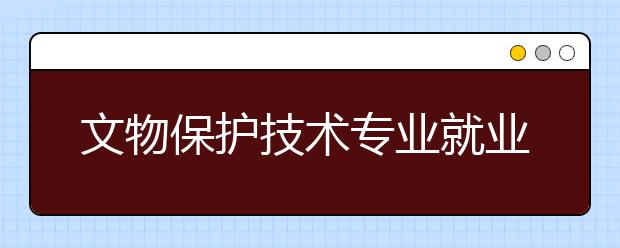 文物保護(hù)技術(shù)專(zhuān)業(yè)就業(yè)方向有哪些？