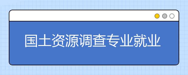 國土資源調(diào)查專業(yè)就業(yè)方向有哪些？