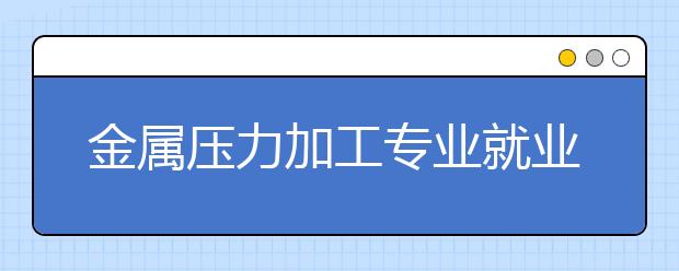 金屬壓力加工專業(yè)就業(yè)方向有哪些？