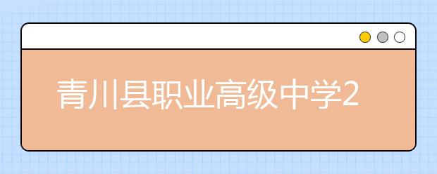 青川縣職業(yè)高級中學(xué)2019招生簡章