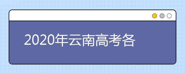 2020年云南高考各批次院校投档线