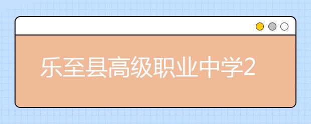乐至县高级职业中学2019年招生录取分数线