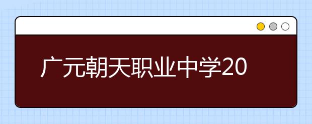 广元朝天职业中学2019年招生录取分数线