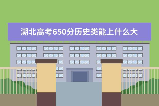 湖北高考650分歷史類能上什么大學(xué)「2022好大學(xué)推薦」