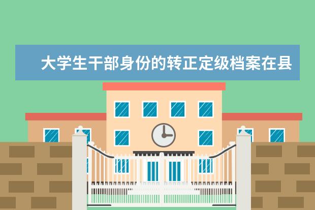 大学生干部身份的转正定级档案在县教育局现在在私企工作 