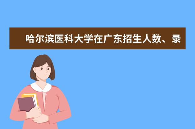 哈尔滨医科大学在广东招生人数、录取分数线、位次[2022招生计划]