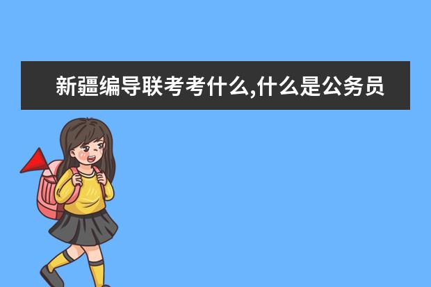 新疆编导联考考什么,什么是公务员联考