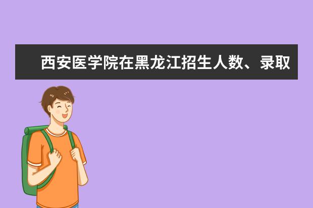 西安医学院在黑龙江招生人数、录取分数线、位次[2022招生计划]