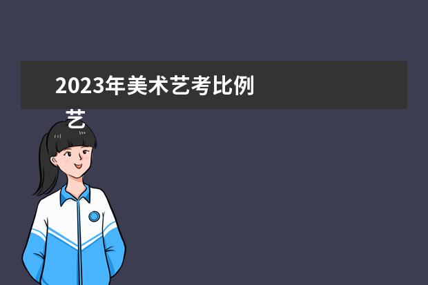 2023年美術(shù)藝考比例 
  藝術(shù)生考一本的幾率大嗎