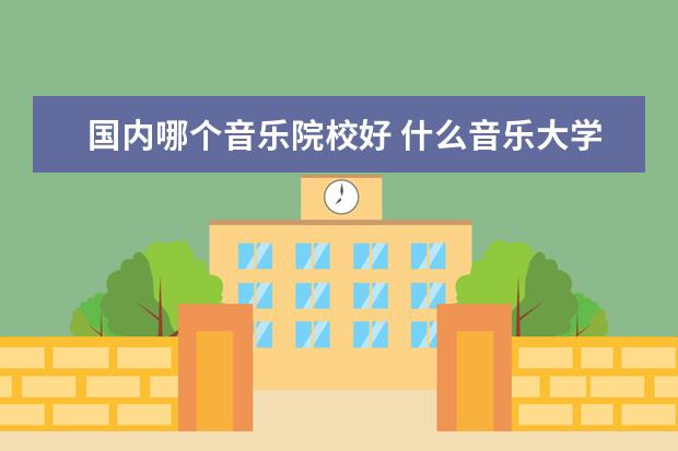 国内哪个音乐院校好 什么音乐大学比较好考?