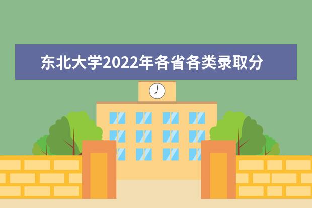 东北大学2022年各省各类录取分数线 2022年北京录取分数线