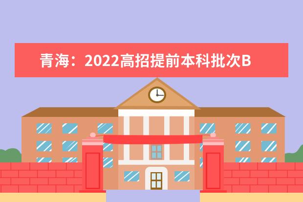 青海：2022高招提前本科批次B段艺术类一志愿投档情况