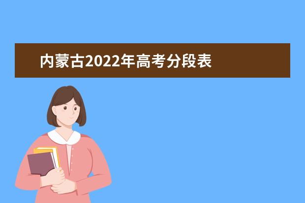 内蒙古2022年高考分段表