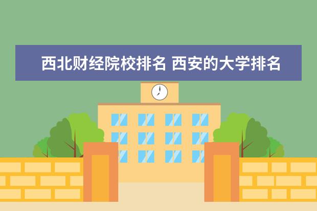 西北财经院校排名 西安的大学排名一览表