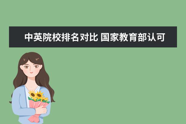 中英院校排名對比 國家教育部認可英國大學(xué)排名中英文對照