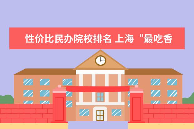 性价比民办院校排名 上海“最吃香”的15所“二本”大学,可分几个档次? -...