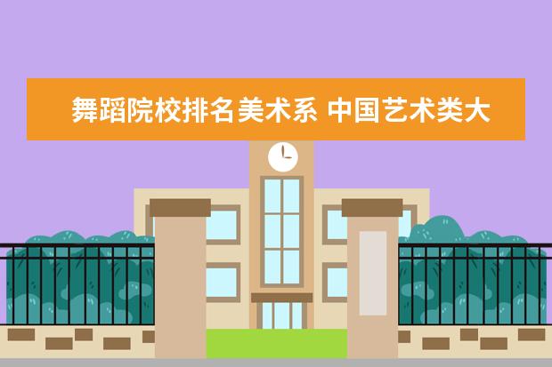 舞蹈院校排名美术系 中国艺术类大学排名一览表