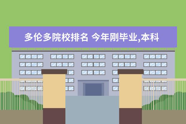 多倫多院校排名 今年剛畢業(yè),本科選擇紐約大學(xué)還是多倫多大學(xué)? - 百...