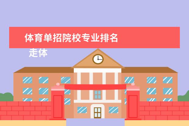 体育单招院校专业排名    走体育单招学什么专业好