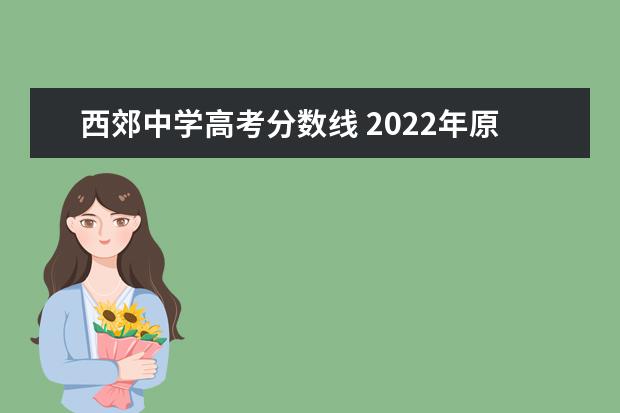 西郊中学高考分数线 2022年原阳一中高考升学率