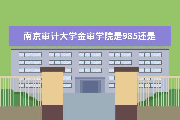 南京审计大学金审学院是985还是211 南京审计大学金审学院排名多少