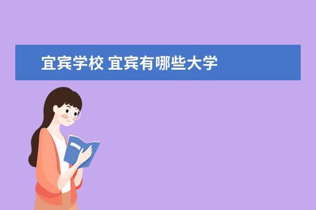 宜宾学校 宜宾有哪些大学