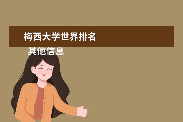 梅西大学世界排名 
  其他信息：
  <br/>