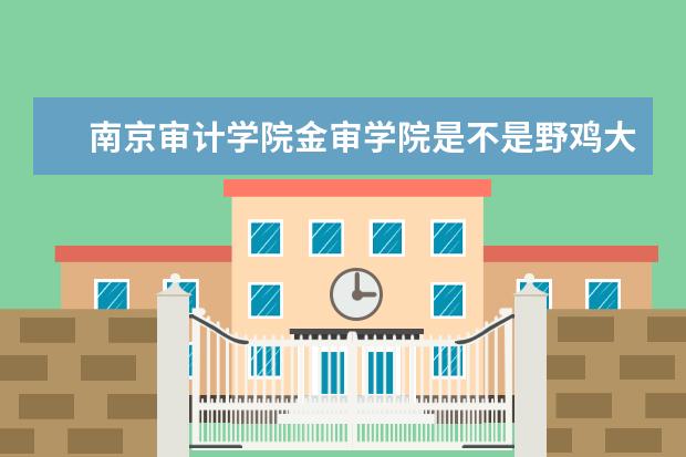 南京审计学院金审学院是不是野鸡大学 南京审计学院金审学院是几本