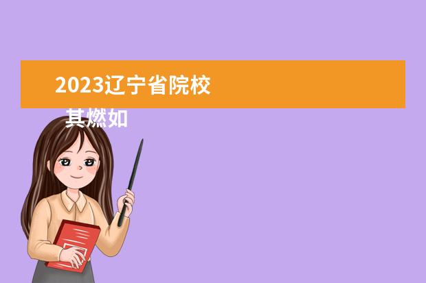 2023辽宁省院校 
  其燃如他信息：
  <br/>