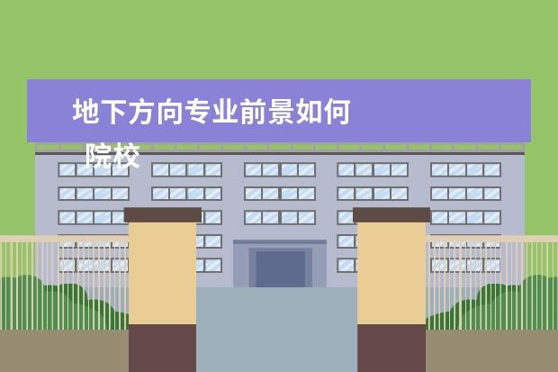 地下方向专业前景如何 
  院校专业：
  <br/>