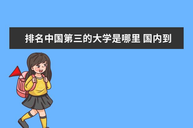 排名中国第三的大学是哪里 国内到底有多少个自称top3的大学?都是哪些? - 百度...