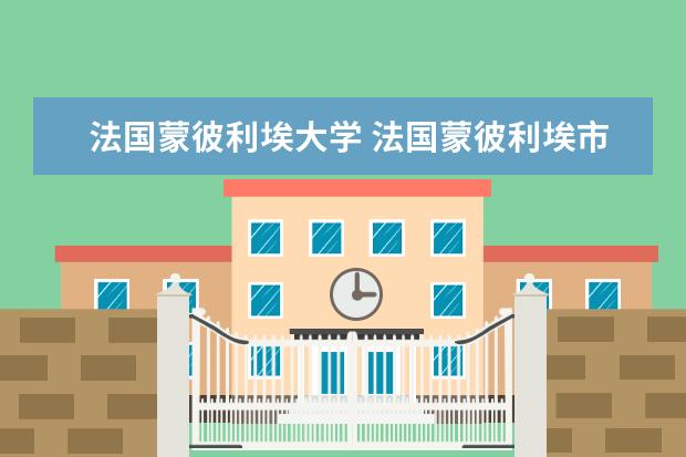 法国蒙彼利埃大学 法国蒙彼利埃市有哪些大学?