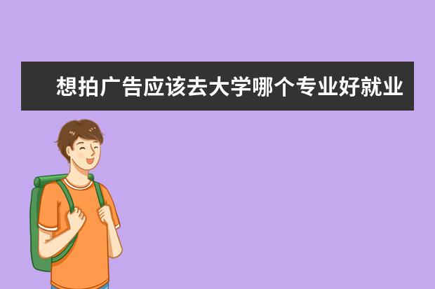 想拍广告应该去大学哪个专业好就业 想要从事广告,大学选哪些专业会有帮助?