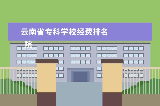 云南省专科学校经费排名    院校专业：   <br/>